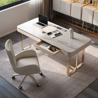 Ensemble de mobilier de bureau moderne de luxe en pierre avec bureau haut de gamme pour la maison, le bureau et la villa