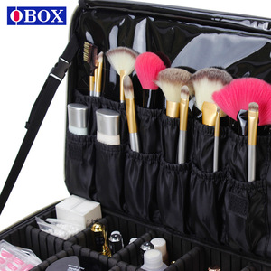 Bolsa de Cosméticos OBOX de Gran Capacidad, Estuche de Maquillaje de Nailon, Organizador de Viaje para Mujer, Color Sólido Deslumbrante, Verano 2024 - Product Image 1