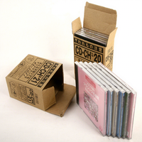 Boîtier CD simple/double mince/standard de 5,2 mm et 10,4 mm d'épaisseur avec support VCD/CD-R, impression offset et emballage de duplication