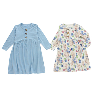 Vêtements pour bébés, vente chaude 2022, robes pour enfants de haute qualité, robes à manches longues pour filles - Product Image 1