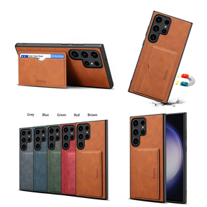 Denior |   Funda Protectora para Teléfono de Cuero PU Retro <span class=keywords><strong>a</strong></span> Prueba de Golpes con Soporte, Compatible con <span class=keywords><strong>Samsung</strong></span> S24/<span class=keywords><strong>23</strong></span>/22/21/Serie <span class=keywords><strong>A</strong></span>, con Ranura para Tarjetas - Product Image 6