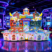 Machine de jeu d'arcade interactive avec système de bonus physique intégré et mécanisme de bonus breveté pour centre de divertissement