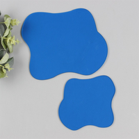 Sous-verres irréguliers en plastique, sous-verres nuage, transparents, mignons, réutilisables, modernes, pour la protection de la table, décoration de la maison pour table basse