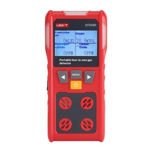 UNI-T UT334D, портативный газовый детектор 4-в-1, Промышленное использование, сероводород, угарный газ, сигнализация СО2 - Product Image 1
