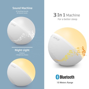 Senya-Pro White Noise Sound Machine Colorful Night Light Bedside Baby Nursing Light Portable BT <strong>Speaker</strong> Sleeping Lamp 3 In 1 - Product Image 2
