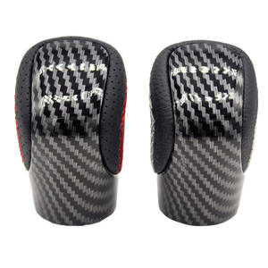 Pommeau de levier de vitesse en fibre de carbone Lexus, coutures rouges et blanches, levier de vitesse ergonomique pour transmission automatique GS - Product Image 3
