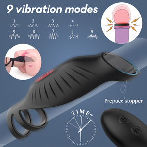 Vibratore in Silicone liquido per il miglioramento dell'erezione ha ritardato l'eiaculazione del gallo anello <span class=keywords><strong>di</strong></span> stimolazione delle coppie prodotto sessuale - Product Image 6