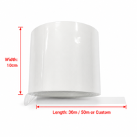 Ruban de protection thermorétractable blanc pour marine, ruban de réparation en PE stabilisé aux UV pour bateaux, échafaudages et scellage de films thermorétractables industriels