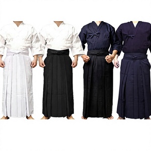 Personalizado de algodón para hombres Kendo Hakama Aikido Samurai japonés disfraz Judo artes marciales uniforme Kendo falda Hakama - Product Image 1
