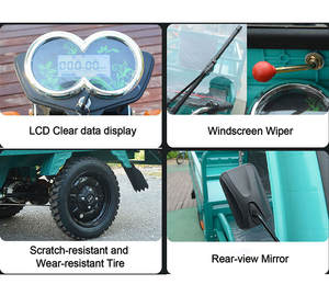 Elektrikli ağır motosiklet kamyon kargo kutusu ve kabin ile 3 tekerlekli üç tekerlekli üç tekerlekli bisiklet kargo üç tekerlekli bisiklet - Product Image 5