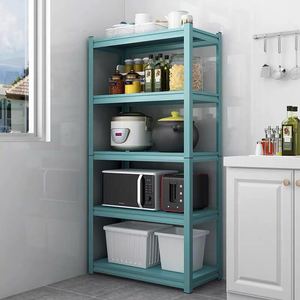 Estante plegable de 5 niveles Utilidad de almacenamiento rodante de metal o carro de cocina con ruedas - Product Image 6