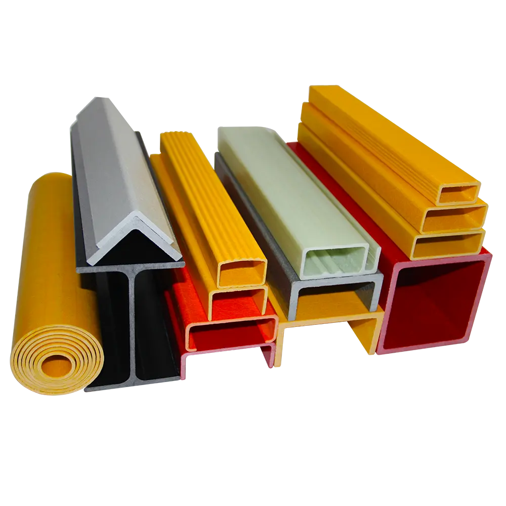 High quality customized fiberglass pultrusion profiles frp tubes gfrp channels