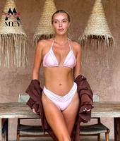 Mly Custom Bekende Merken Luxe Badpakken Sexy Bikini String Print Vrouwen Badmode