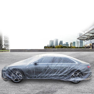 Housse de voiture jetable imperméable et anti-poussière, élastique, facile à installer, équipement de pluie pour les voyages, housse de voiture en plastique - Product Image 4