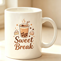 Tasse à café en céramique personnalisée Vigreat, avec impression de dessin au trait, texte et date, souvenir de mariage pour couple