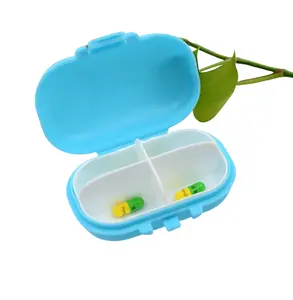 Groothandel Draagbare Transparant Pill Organizer Pillen Opslag Gevallen Wekelijkse Plastic Pillendoosje