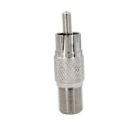 Venta directa de fábrica Conector de compresión de cable coaxial RF F Hembra RCA Macho a F Conector hembra
