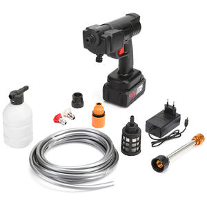 Lavadora de coche multifuncional de alta presión Conveniente Versátil ABS Pistola de agua eléctrica inoxidable para lavado de coches Opciones de 21V - Product Image 6