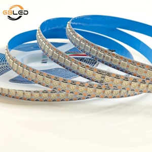 แถบไฟแอลอีดี <span class=keywords><strong>Ws2812b</strong></span> แถบไฟแอลอีดี5V 144แอลอีดี5050สีเต็มรองรับแอปควบคุมพิกเซล RGB - Product Image 2