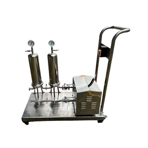 Sanitary Stainless Steel <b>Wine</b> Beer Beverage Single Stage and Two Stage Microporous Filter System with Centrifugal <b>Pump</b> and Cart - Product Image 1