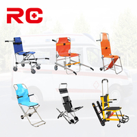 Chaise d'évacuation pliable avec ceinture de transport pour escaliers, fauteuil roulant pliable