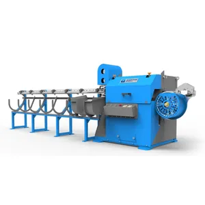 Steel bar straightener and cutter machine