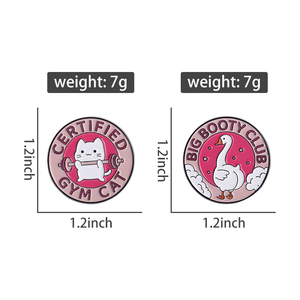 Gimnasio conejito esmalte Pin Fitness Animal broche lindo entrenamiento conejo solapa insignia joyería regalo para niños amigos a granel - Product Image 6