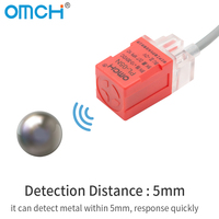 Capteur de proximité inductif carré série OMCH PL-05N/08N Sn 5/8MM DC10-30V NPN PNP NO NC