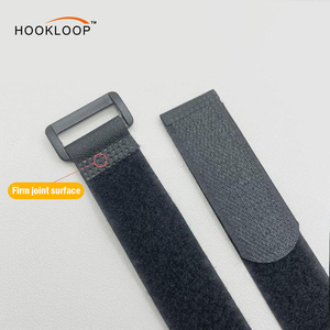 Sangle de fixation en nylon sur mesure, imperméable, à boucle rectangulaire, avec boucle arrière et fermeture auto-agrippante, pour rangement et fixation sur rack, simple face - Product Image 3