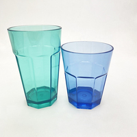 Gobelet à eau en plastique acrylique réutilisable de 22.5oz ressemble à du verre gobelets en plastique transparent gobelets à changement de couleur personnalisés en plastique