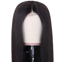 Perruque brésilienne HD transparente marron chocolat en gros, 13x4 sans colle, densité 210%, cheveux humains vierges alignés sur les cuticules, longue longueur