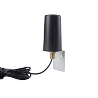 Antenne de cabinet 2-en-1 toutes bandes HYT HYT-HU594 5G 4G LTE 3G 2G omnidirectionnelle extérieure étanche à montage mural avec câble RG-178 Gain 10dBi