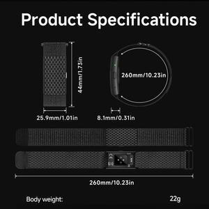 Enregistreur IA Smartband ES100 : Transcription et résumé automatiques des notes de réunion, Affichage de la variabilité de la fréquence cardiaque et de la température corporelle - Product Image 5