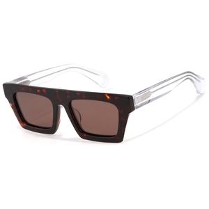 Gafas de sol rectangulares unisex con montura completa de tortuga, protección UV400, protección solar para adultos - Product Image 5