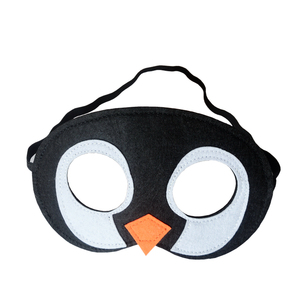 Masques d'animaux en feutre pour enfants, personnalisés, avec cordon élastique, mignons, de style dessin animé, pour fête d'enfants, Halloween, Baby Shower - Product Image 3