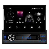 Lecteur MP5 pour voiture avec écran rétractable de 7 pouces, type C, style Android, GPS, WiFi, Bluetooth, radio stéréo, prix direct usine