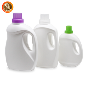 High quality custom empty pe plastic 2l liquid laundry detergent bottle