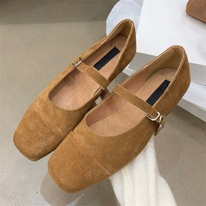 2025 Manufacturers Custom French Retro Shallow-mouth Shoes Spring and Autumn Women's Casual Flat Shoes - Product Image 2