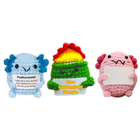 Porte-clés jouets au crochet faits main, poupées en fil, peluches mignonnes, cadeau pour enfants, motif Pomme de terre Positive, vente en gros