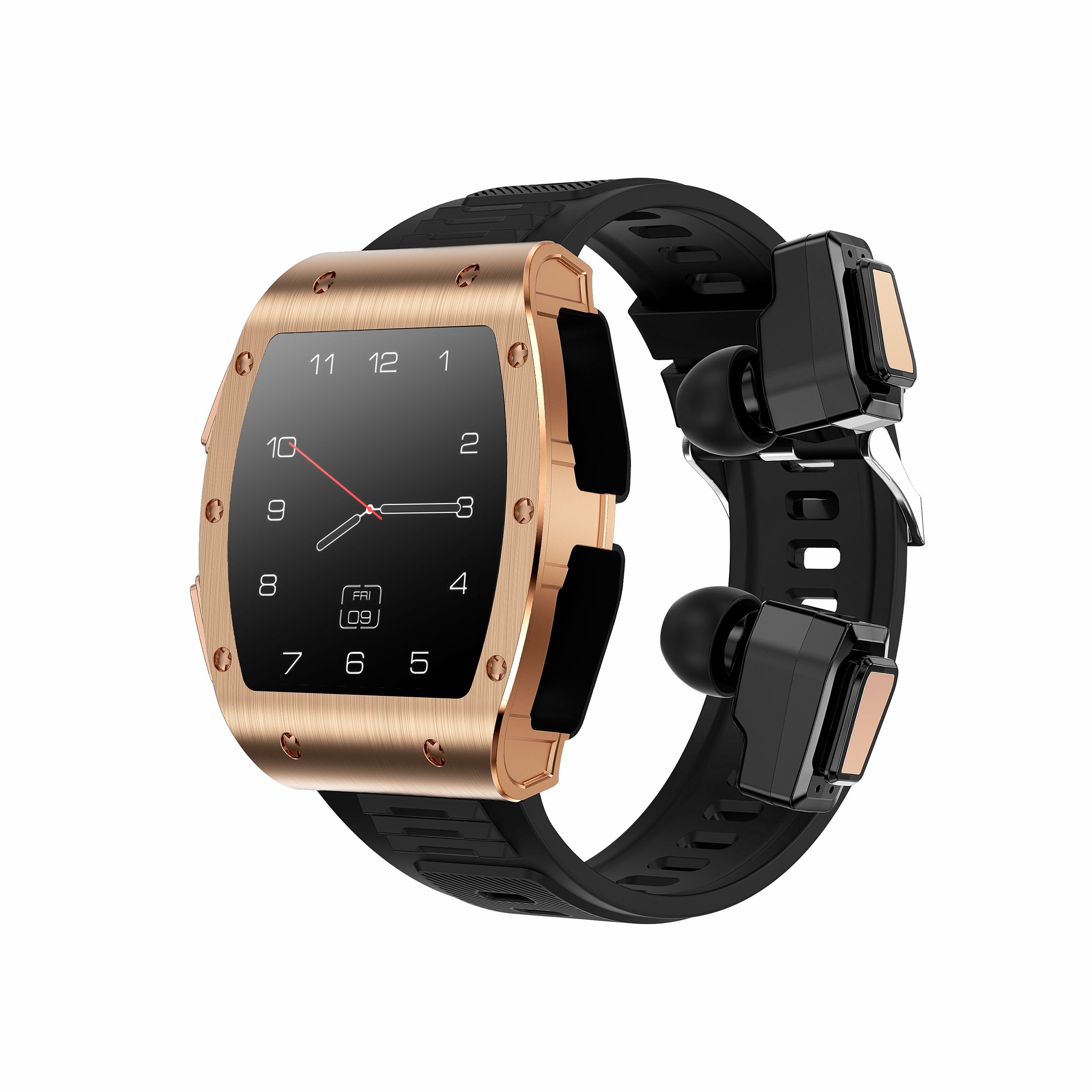 Gold Case/Black Silicone