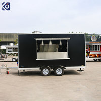 CAMPTRL Remorque de concession sur mesure, Chariot de vente de bubble tea, café et hot-dogs, Remorque alimentaire, Camion de restauration mobile