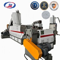 Compacteur automatique PE PP à double étage avec anneau d'eau, machine de granulation à haut rendement CE 500KG/H, ligne de recyclage