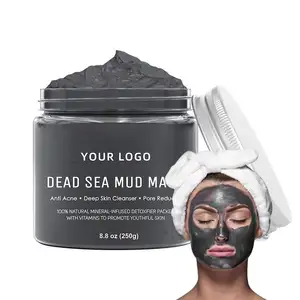 Schlamm aus dem Toten Meer Entfernen Sie Mitesser Feuchtigkeit spendende Hautpflege Schwarze Maske Peel Off Facial Clay Mask