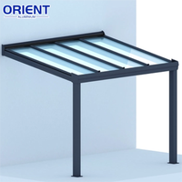 Auvents de terrasse rétractables en aluminium au design moderne pour l'extérieur