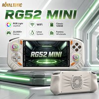 Console de jeu portable RG52 Mini avec écran de 5,5 pouces, prend en charge plus de 20 émulateurs, système Linux 64 Go/128 Go, 5000 mAh, pour logo personnalisé, cadeau OEM