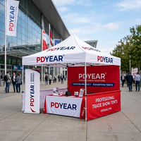 Fabrika Fiyatlı Açılır Kapanır Çadır Su Geçirmez Dayanıklı 10x10FT/10x15FT Polyester Kumaş Katlanır Çardak Promosyon Etkinlikleri İçin