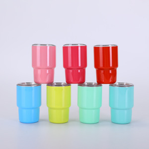 Vaso de Acero Inoxidable Ecológico de 3oz con Logotipo Personalizado, Tapa de Plástico de Alta Calidad, Diseño Atractivo para Fiestas - Product Image 2