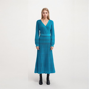 blue velvet wiggle dress Aston Bow Front Maxi Sweater Dress in Ice Metal – Bump Friendly & Inclusive Sizing (XS-3XL) 1XL