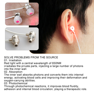 Prix usine exclusif 650nm lumière rouge ligne d'irradiation du canal auditif câble d'irradiation de port USB dispositif de <span class=keywords><strong>bouchon</strong></span> d'<span class=keywords><strong>oreille</strong></span> 650nm de haute qualité - Product Image 4