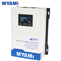 Contrôleur de charge solaire MPPT MYAMi 100A 60A 30A, chargeur de panneau solaire, entrée PV max 150V pour batterie au plomb/lithium 12V 24V 48V